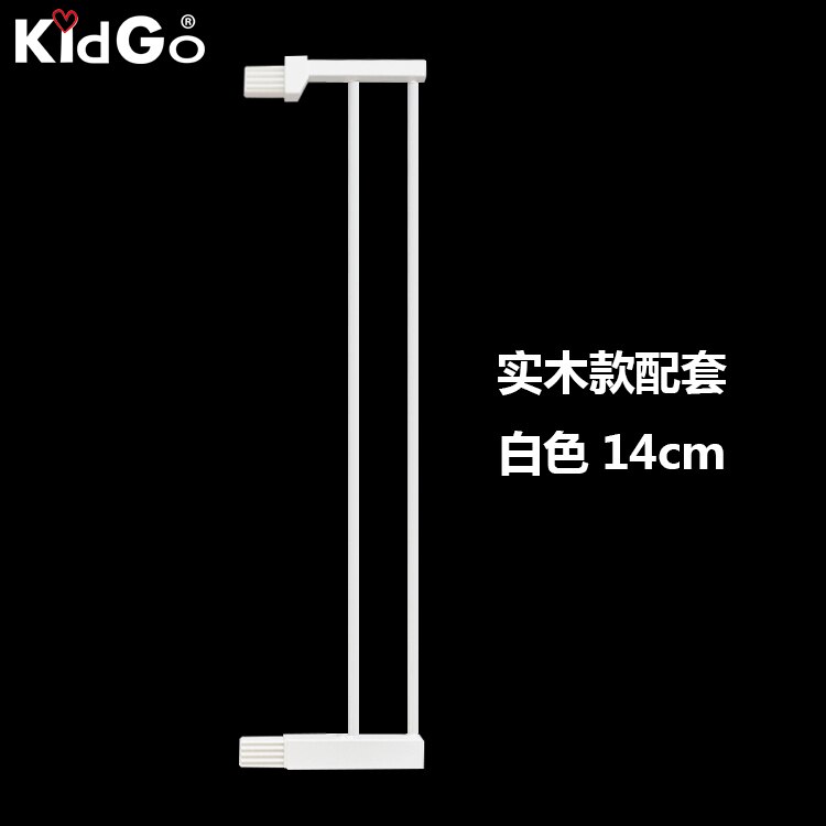 Solid wood child gate fence baby gate barrier stair safety gate pet 75-84 cm 3 colors fast Wooden fence: White  14 CM
