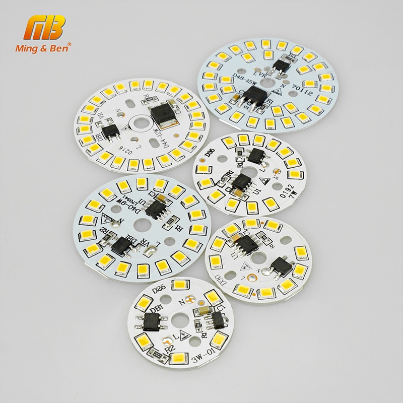 5 Pcs Led Smd Chip 3W 5W 7W 9W 12W 15W Led Lamp Licht chip AC220V Smart Ic Led Bean Voor Diy Lamp Spotlight Koud Wit Warm Wit