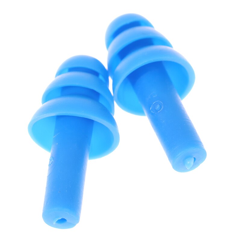 Soft Silicone Foam Ear Plugs Anti-noise Sleeping Plugs For Travel Soft Noise Reduction Ear Protection: Blue