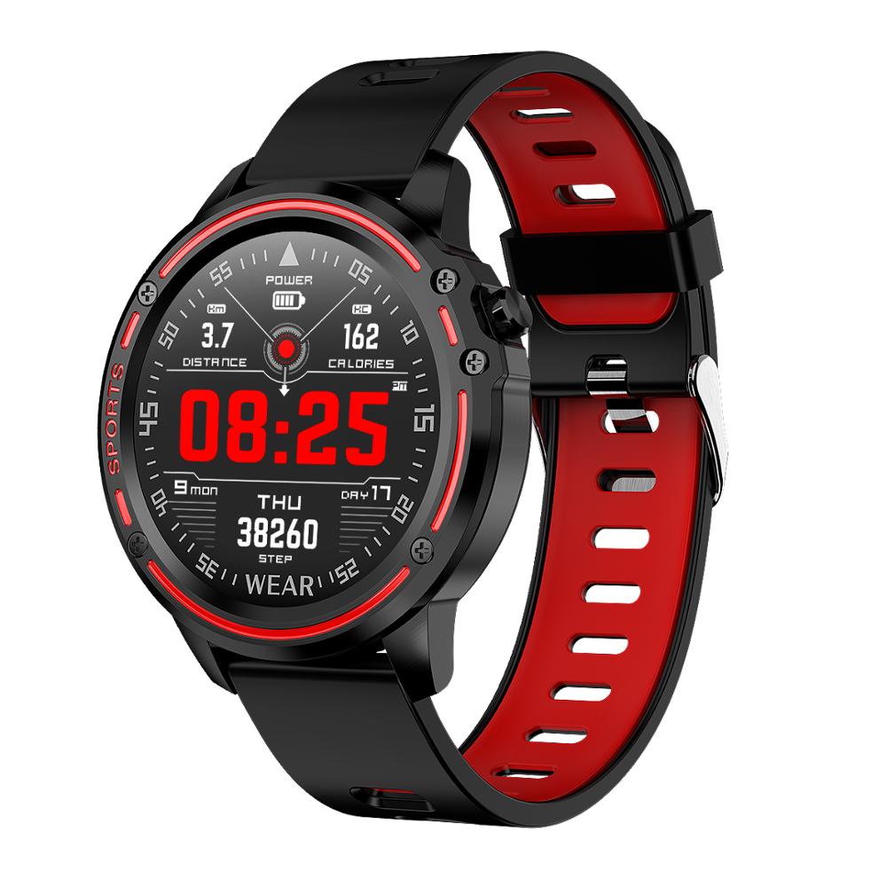 L12 L8 Smart Horloge Ecg + Ppg IP68 Waterdichte Bluetooth Call Bloeddruk Hartslag Sport Smartwatch Voor Android Ios pk L7 M5: L8-R-9