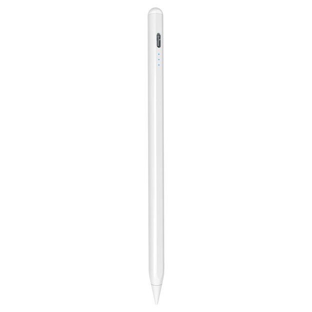 Apple Pencil iPad Tilt Pressure Sensitive Pen Magnetic Absorbing Anti-Mistaken Stylus Pen Battery Display Stylus: WHITE