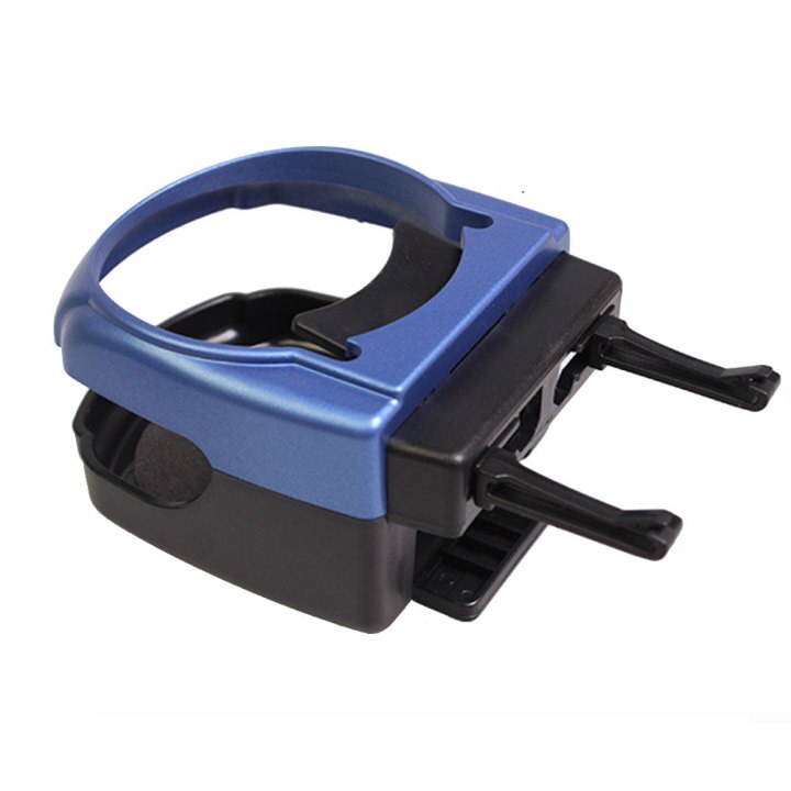 Car Outlet Air Vent Mount Can Holder Water Drinking Bottle Insert Holder Vehicle Cup Stand Bracket Car Vents Cup Rack: Blue