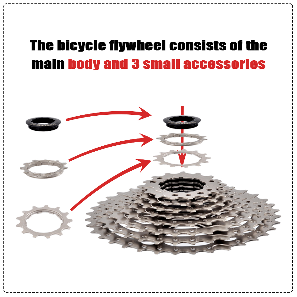 SUNSHINE Road Bike Cassette 8/9/10/11/12 Speed 23/25/28/32/34/36T k7 Cassette 8V 9V 10V 11V 12V for SHIMANO HG