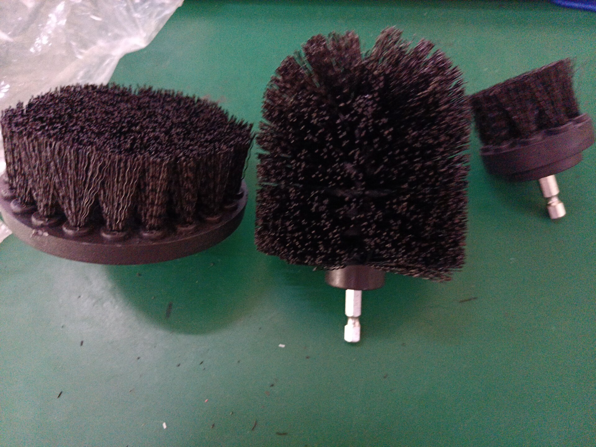 Drill Brush Set All Purpose Cleaner Scrubbing Brushes for Bathroom Surface Grout Tile Tub Shower Kitchen Auto Care Cleaning Tool: Black 3pcs