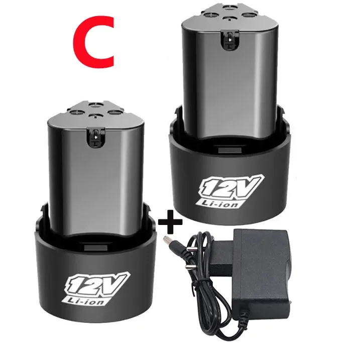 12V, 6800 MAH, Large Capacity Rechargeable lithium ion Battery General Small Electric tools, electric Drills, Screwdrivers: Blue