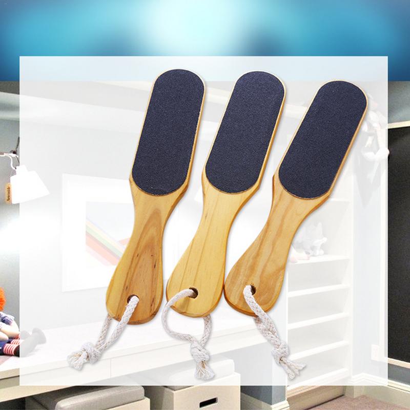Hand Foot File Exfoliating Wooden Scrub Rub Board Dead Skin Removal Calluses Remover Feet Files Pedicure Care Tools 1pc