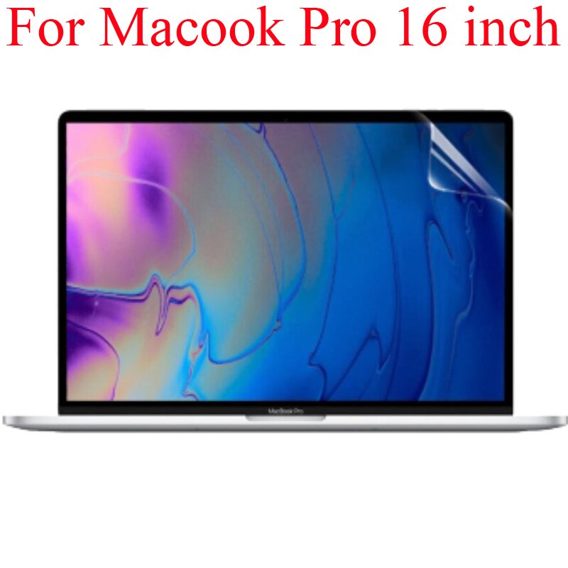 3x Screen Protector for MacBook Pro 16" A2141 - Matte, Ultra Clear, Anti-Blue Light - Touch Bar & Touch ID Compatible