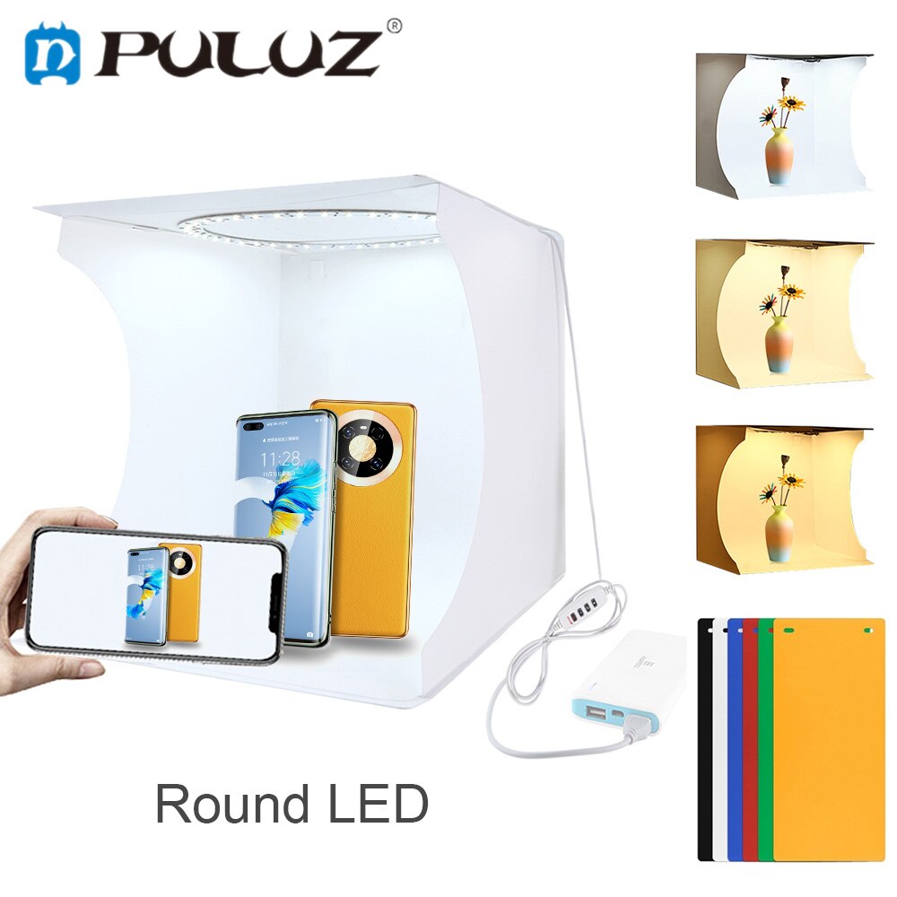 Puluz Mini Light Box Softbox Set Fotostudio Dimbare Lightbox Tent Box Kits Camera Fotografie Accessoires Speelgoed Foto Schieten