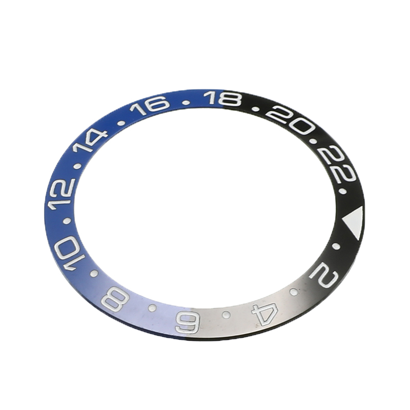 38mm Ceramic Watch Bezel Watch Face Insert Fit 40mm Automatic Movement Bezel Ring Watch Replacement Accessories