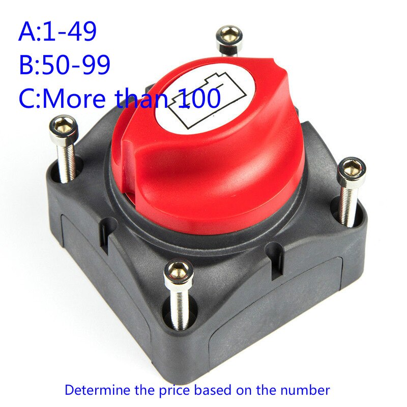 12V 24V 48V High Current Car Battery Switch battery selector switch Battery Selector Isolator power switch for Yacht