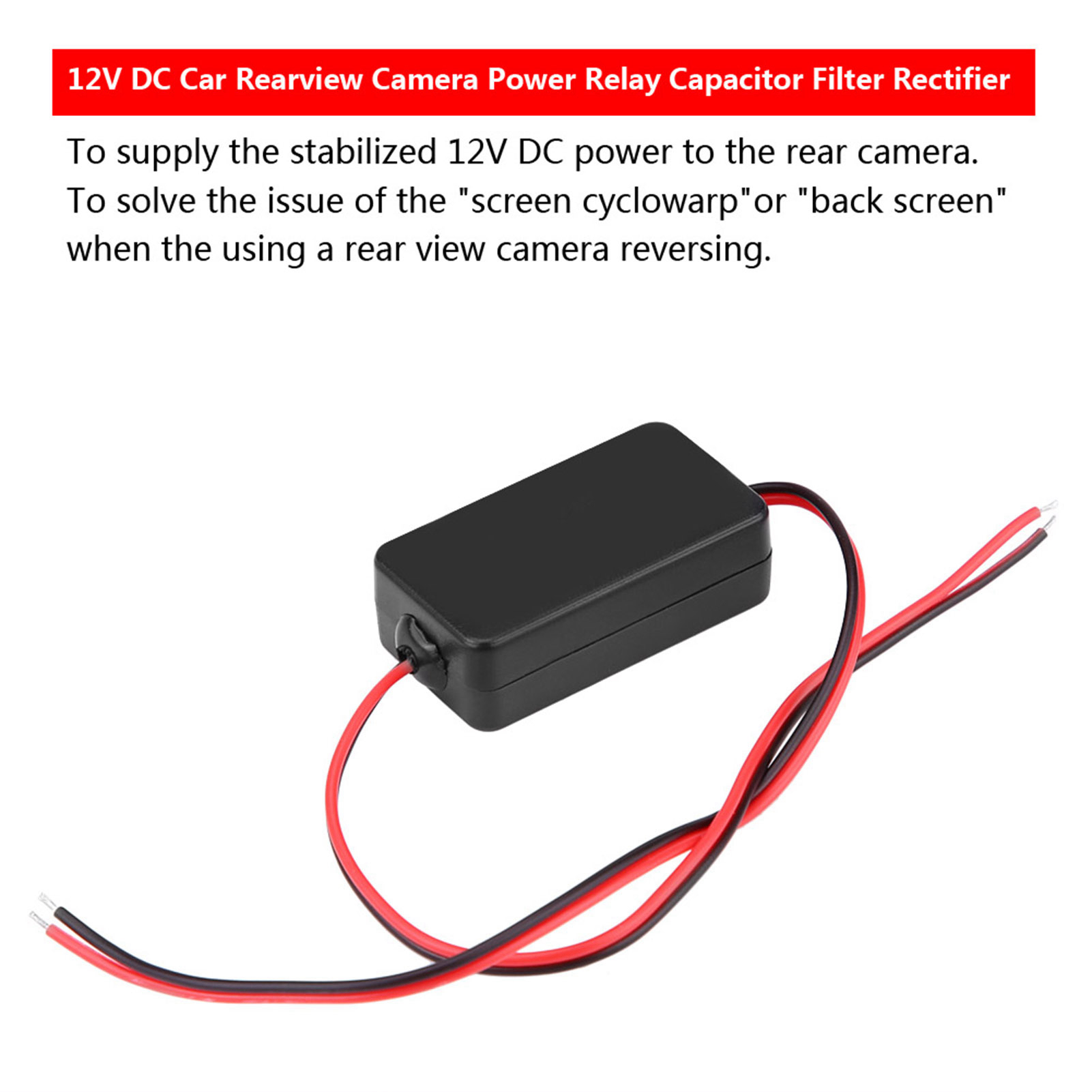 12V Dc Auto Achteruitkijkcamera Vermogensrelais Condensator Filter Gelijkrichter Filter Gelijkrichter Filter Filter Gelijkrichter Relais Filter Gelijkrichter
