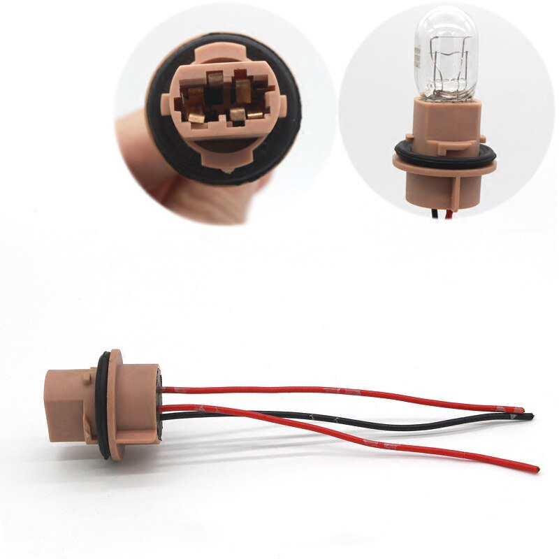 Douille d'ampoule T13 T20 7440 7443 W21W W21 5W, adaptateur, faisceau de câbles pour clignotant de voiture, accessoires de Base de lumière de frein 2 pièces: For T20 7443 w21 5w