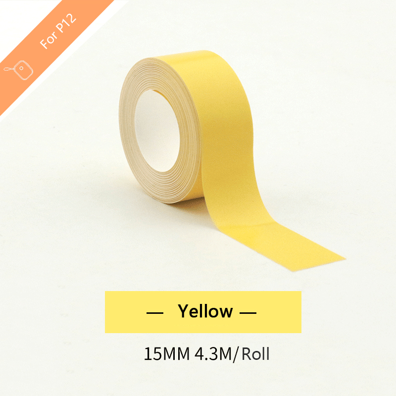 1Roll white transparent label sticker Label Maker Paper for P12 P15 P50 Phomemo Q30 D30 label printer Name Sticker Thermal label: M