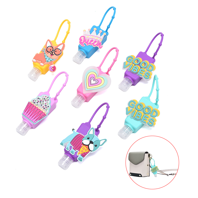 1 pièces Silicone Mini désinfectant pour les mains voyage Portable sûr support de Gel jetable pas propre distributeur de savon main support de Gel pour les enfants