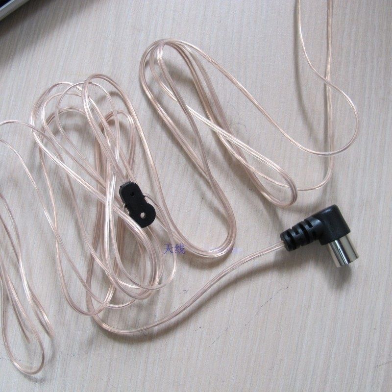 8FT Indoor FM Dipole T shape Antenna,Copper Aerial-HD Radio Female Pal Connector, 75 Ohm for Sony Chaine Stereo Receiver