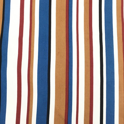 Tissu imprimé en sergé fin à rayures de couleur, 2022: 6