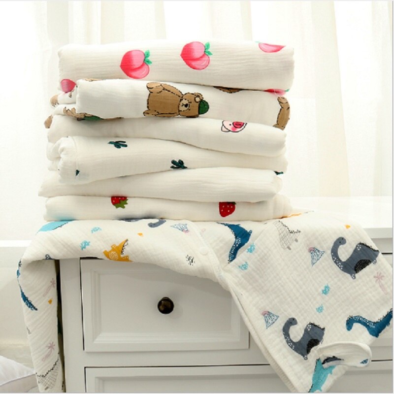 Cotton Baby Bath Towel Beach Towel Muslin Kids Hooded Baby Towel Bathrobe Cloak Baby Receiving Blanket Kids Bath Towel 70*140cm