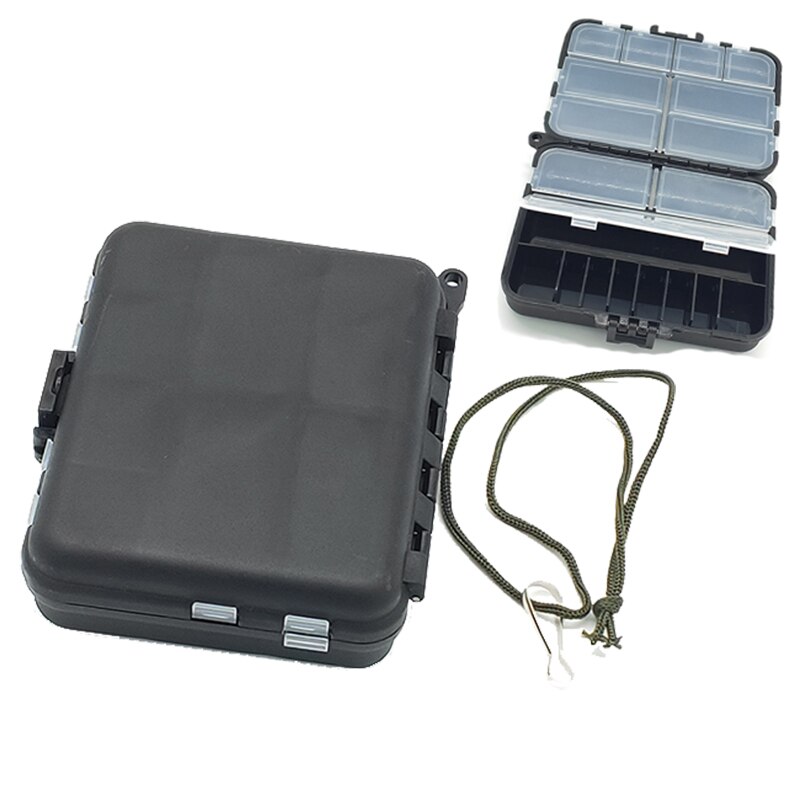 Waterproof Fishing Tackle Box Double-sided Opening And Closing Bait Box Multi-function Hook And Bait Box Accessories: Welfare