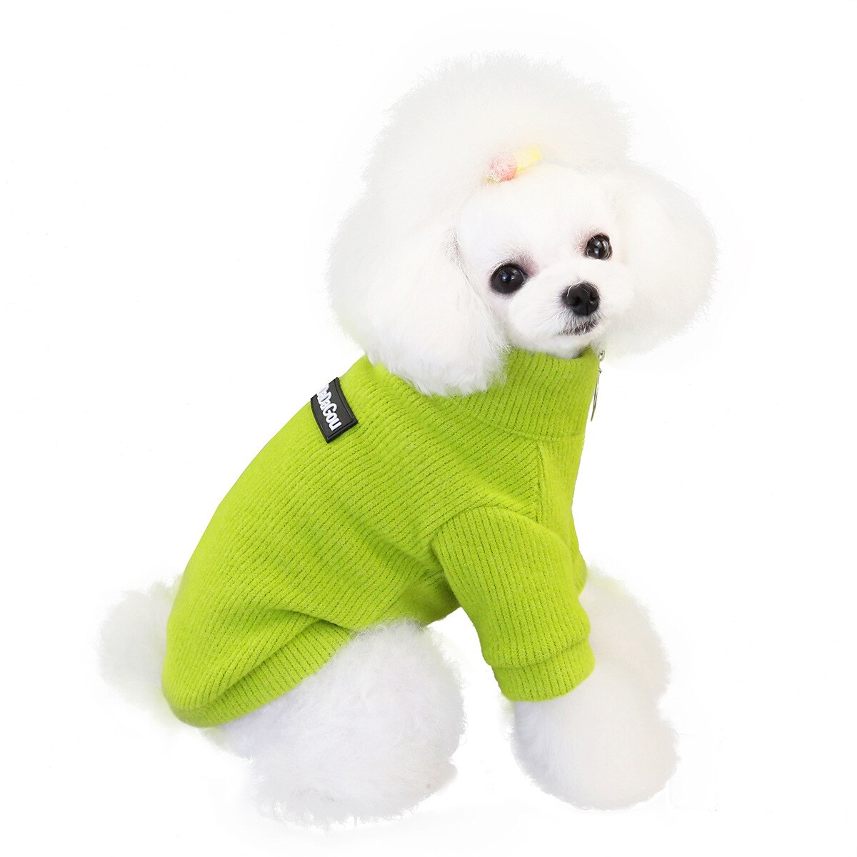Winter Pet Dog Clothes Zipper Slim Fit Soft Sweater Warm Jacket Knitting Costume For Chihuahua Pug Small And Medium Dogs Cats