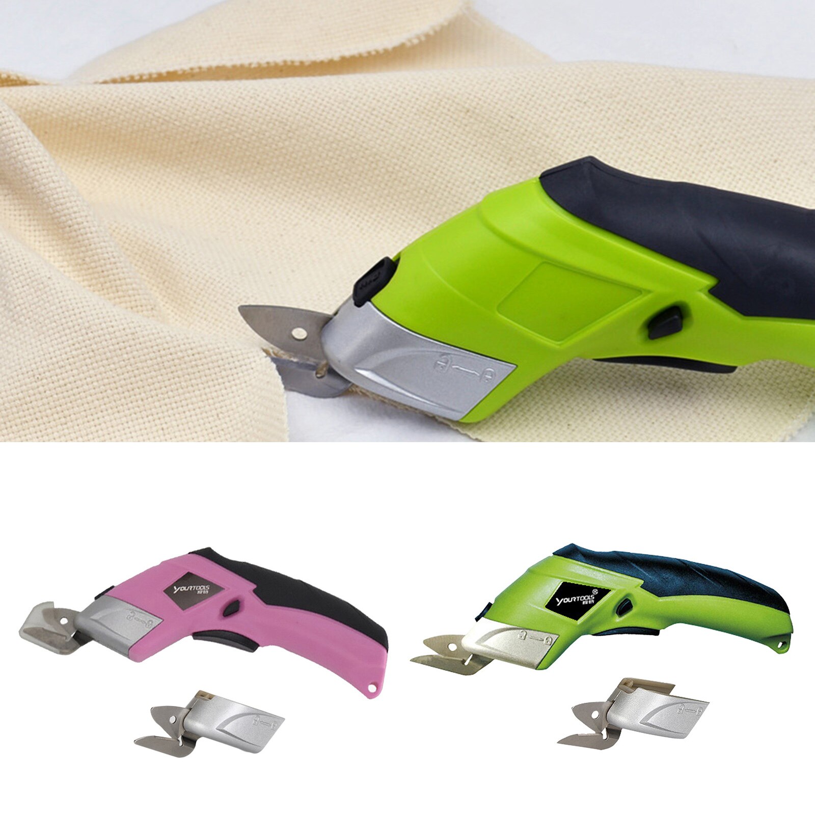 Portable Electric Scissors USB Rechargeable Box Cutter for Leather Crafts Cardboard Shears Cutting Tool