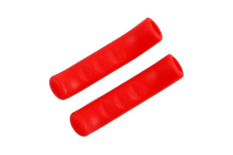 2PCS Bicycle Bike Brake Handle Cover Silicone Sleeve Bike Brake Lever Protector Covers Mountain Bike Brakes Accessories: red