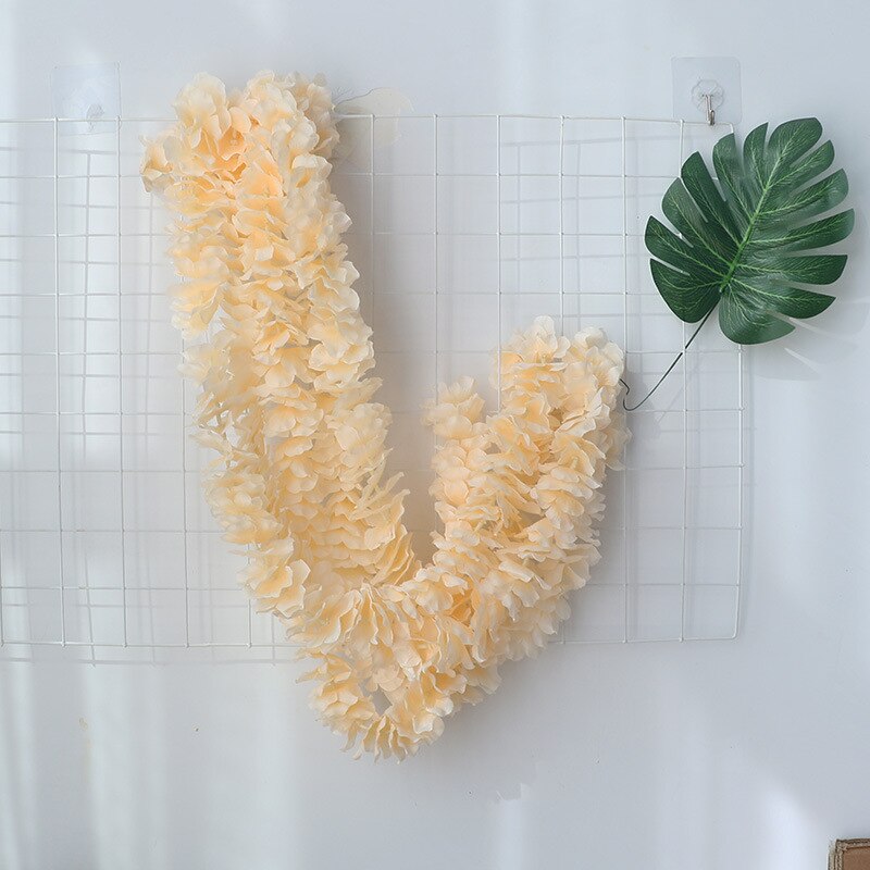 Artificial Flower Belt Wedding Flower String Hydrangea String Decoration Wisteria Rattan Orchid Flower String Flower Belt: 2