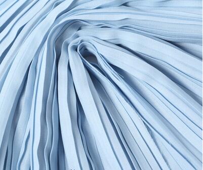 2 Meter 150 cm 59 "breite grau plissee Chiffon stoff perle garn stoff MM96: 4 Blau