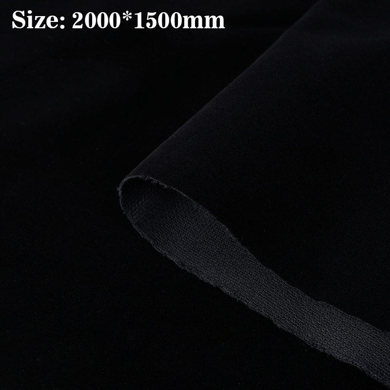 Tela de fondo no reflectante que absorbe la luz, textil de franela, telón de fondo para estudio fotográfico, cortina para fotografía: Black 200x150cm