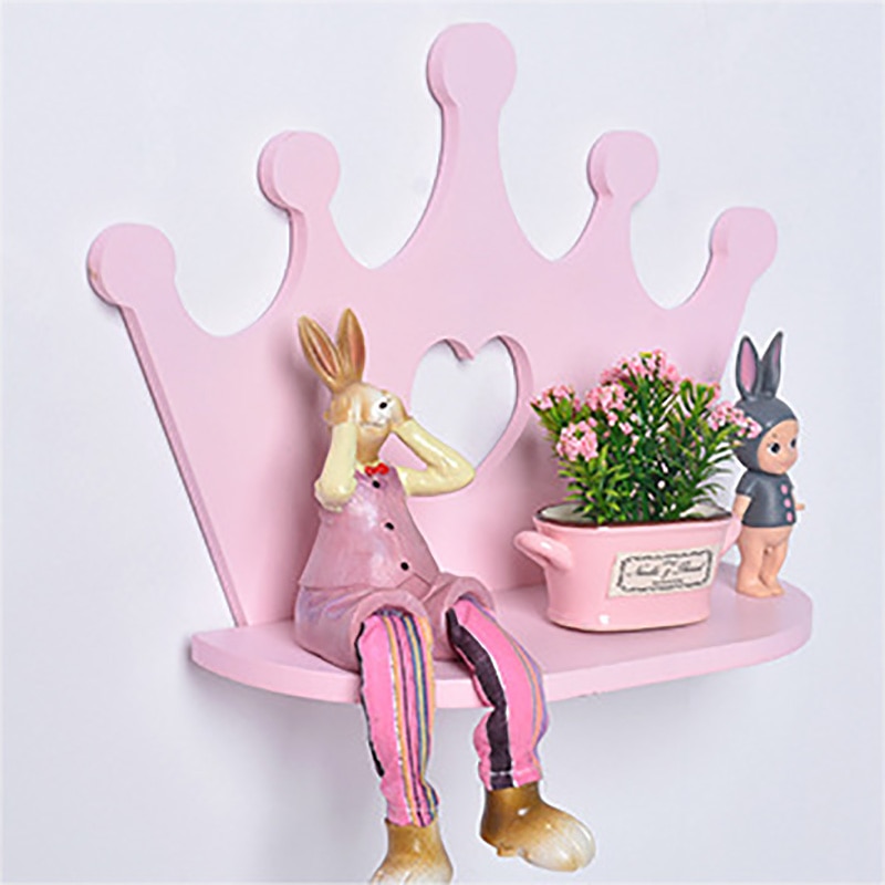 Childrens Houten Prinses Crown Boek Pop Plank Kids Peuters Childs Kwekerij Meubilair