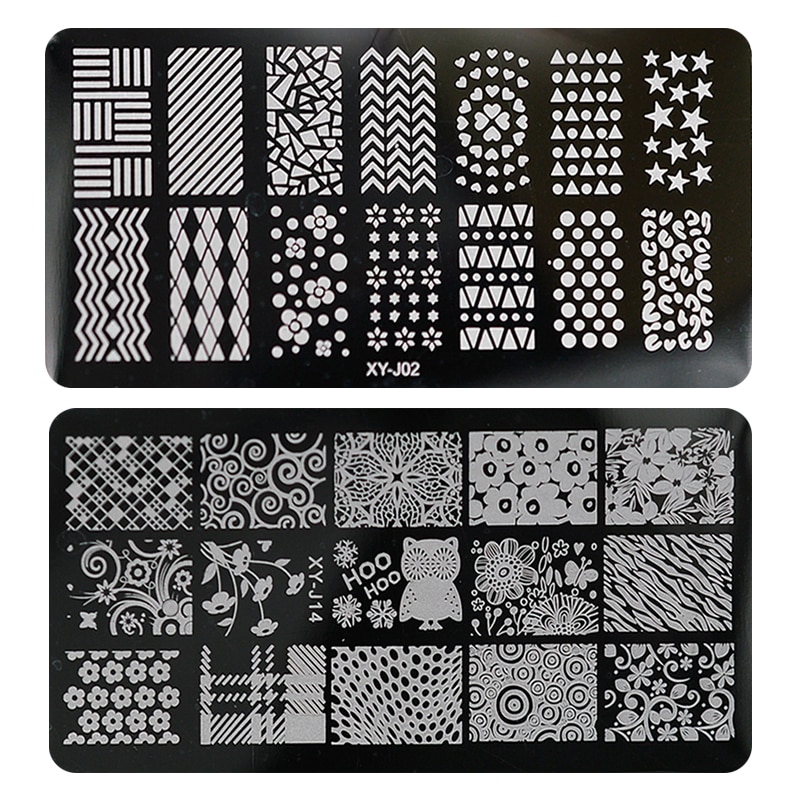 1 pièces lèvres/vague Nail Art estampage Image modèle plaque acier inoxydable bricolage timbre polonais impression pochoirs manucure outils LAXYJ10