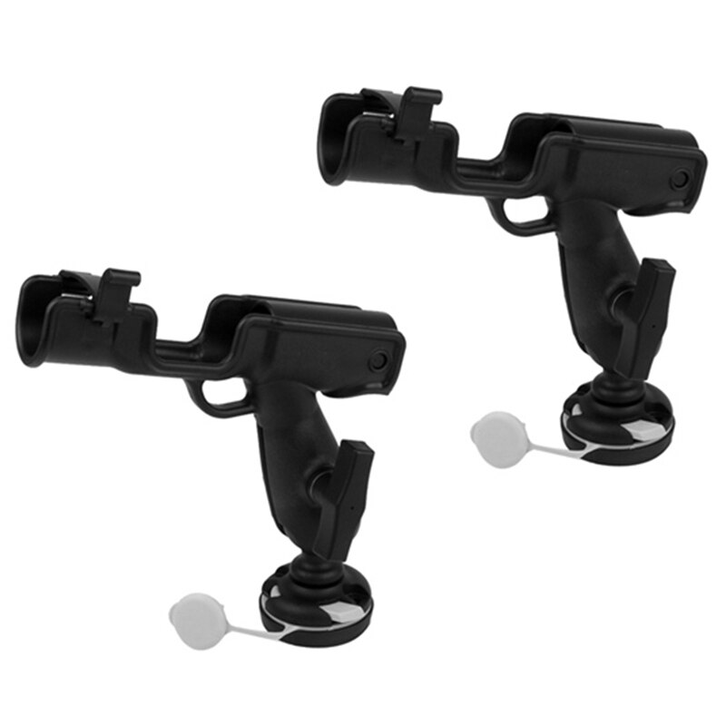 2Pcs 360° Adjustable Fishing Rod Holder Rack Mount Bracket for Kayak Canoe Flatable Fishing Boat Yacht Accessorie: Default Title