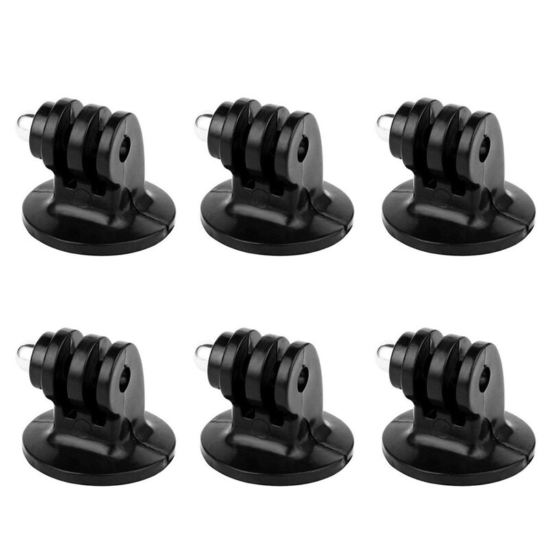 1 Pcs Black Metal PU-50 Quick Release Plate & 1 Set Tripod Mount Adapter for GoPro Hero 6, 5, 4, 3+, 3, 2, 1 Cameras