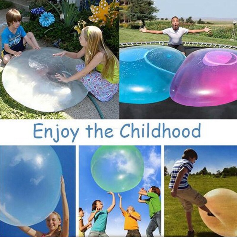 Portable Water Filled Balls Lightweight Inflatable Bubble Ball Suitable for Outdoor Pool Garden Beach N66