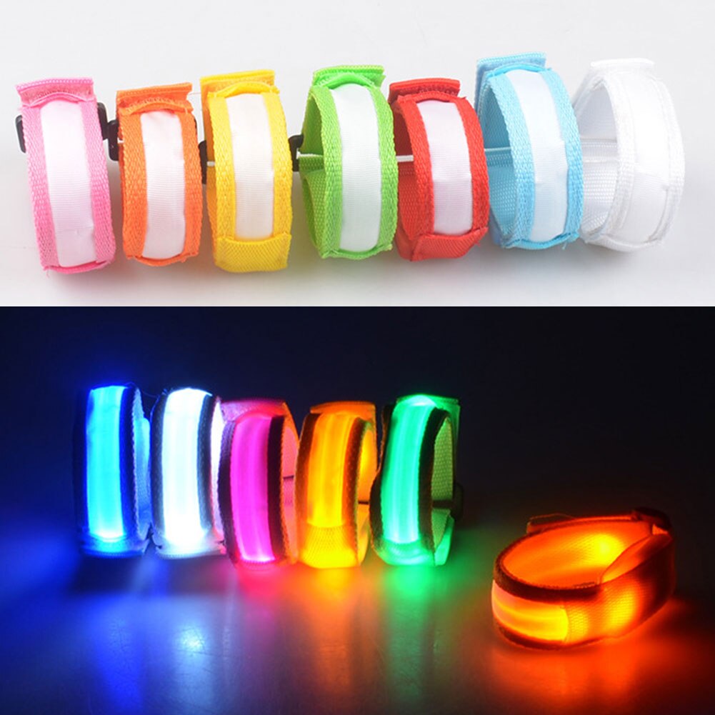 Licht hoch tanzen Party glühen LED Blinkt Handgelenk Band Armbinde Arm Band Gürtel Für Party Dekoration
