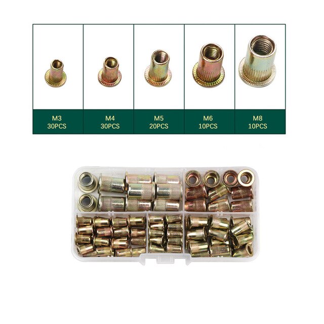 Lots Rivets 100PCS/lot With Box Carbon Steel Rivet Nuts M3 M4 ... – Grandado