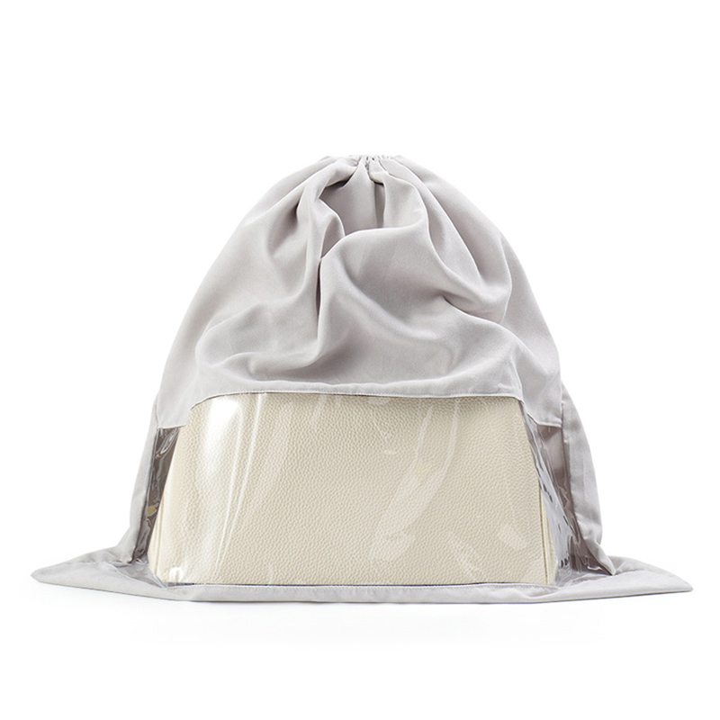 Katoenen stofzakken voor handtassen Stofdichte tassen met trekkoord Stofzakken Zacht opbergzakje met trekkoord Elegante stofkap voor dagelijks gebruik: M / green