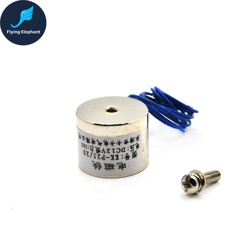 P25/20 Holding Electric Magnet , Lifting 5KG Solenoid Electromagnet DC 3V 5V 6V 12V 24V