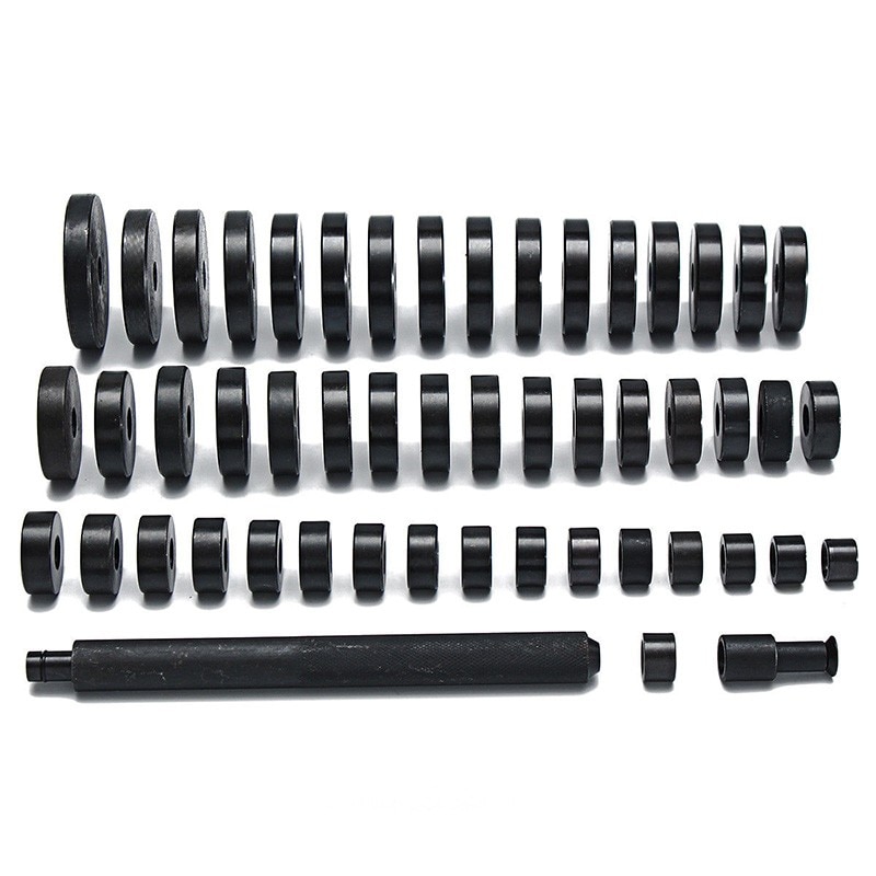 52 pcs Bus Lager Seal Driver Push Druk Disc Tool Set 18-74mm Bush/Lager/Seal driver Set