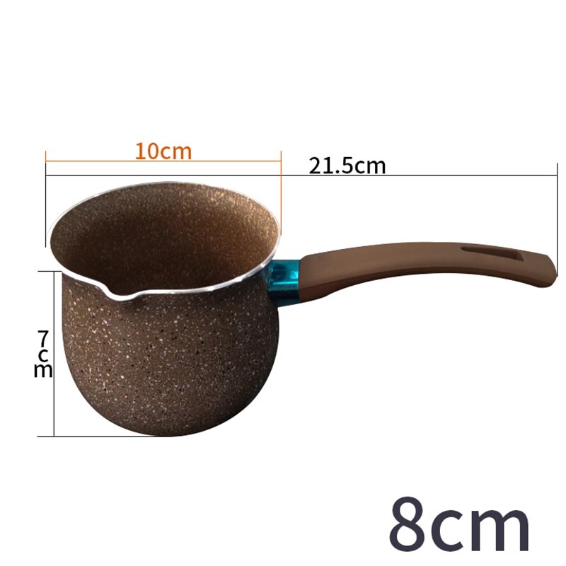 Single Handvat Anti-Brandwonden Koffie Pot Non-stick Pan Mini Melk Pot: 8cm