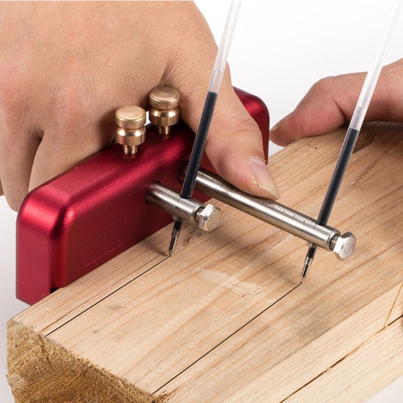 Woodworking Marker Double-head Scriber Parallel Layout Carpenter Marking Tools