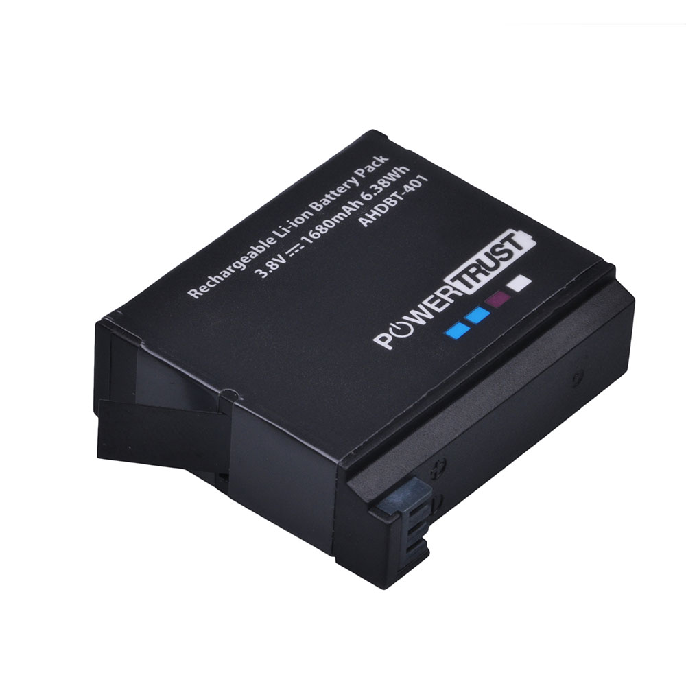 Powertrust 4 Stuks 3.8V Ahdbt 401 1680Mah Voor Go Pro AHDBT-401 AHDBT401 Li-Ion Digitale Camera Batterij Voor Gopro 4 Hd Hero 4 Hero4
