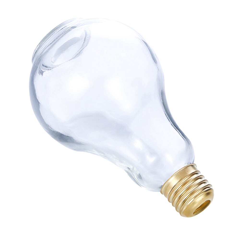 Bottle Tea Glass Light Bulb Water Drink Containers Transparent Clear Glass Cup Bottle for Bar Deco Cup
