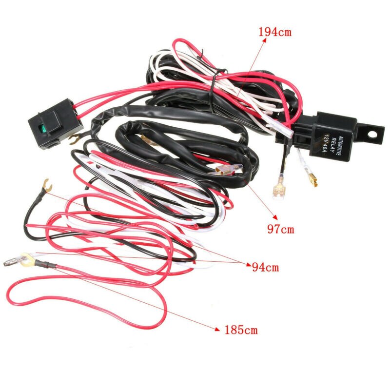 Indicator Wiring Harness Kit Relay Fuse Driving Lamp Wiring Motorcycle