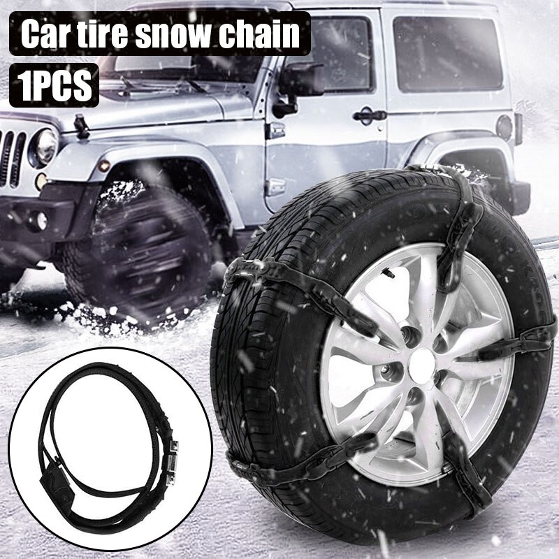 Vehemo ceinture pour pneus de neige | Noir, TPU + acier, clou, bande de pneu de neige, Installation facile, Durable, roue de sécurité, chaînes antidérapantes
