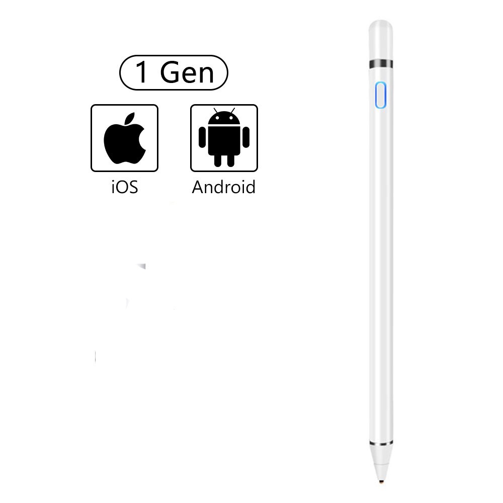 Voor ipad potlood stylus til apple pen ipad air 2 voor apple potlood 1 2 screen touch pen stylus tablet pen + houder: 1 generation hvid