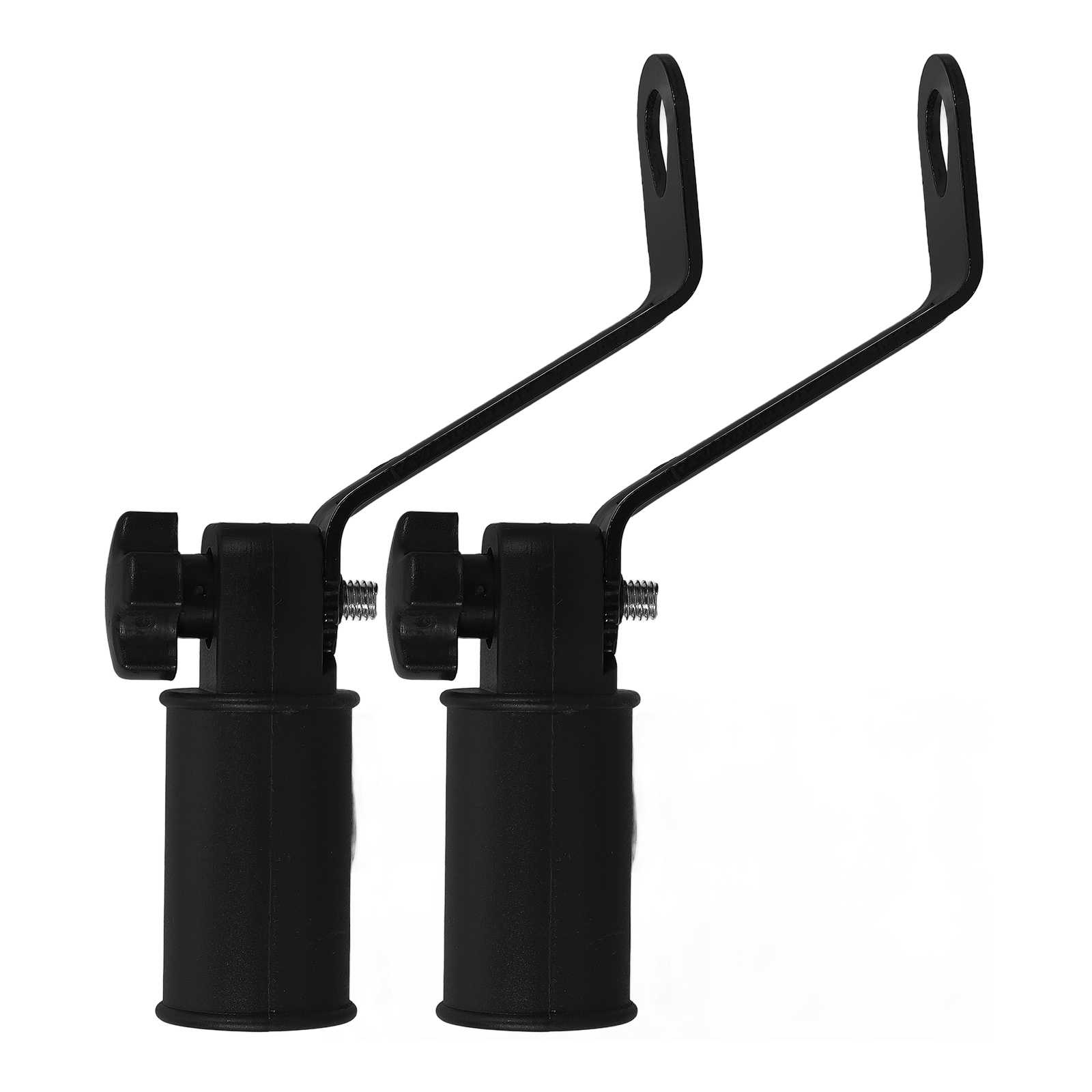 2 pçs motocicleta espelho retrovisor suporte adaptador guiador preto suporte do telefone homem