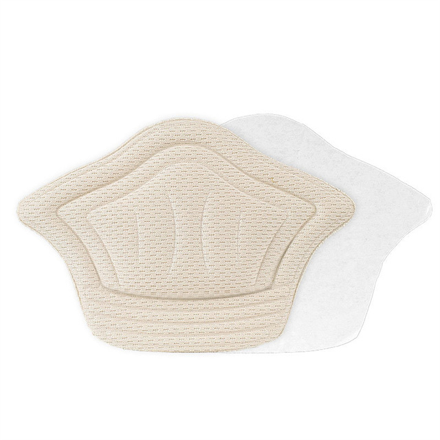 1 par de parches deportivos para el talón (sin pegamento), anticaída, inserto de choque, Blister de fricción deportiva, almohadilla para el talón de la zapatilla, parche para la plantilla trasera de los pies: White-1cm