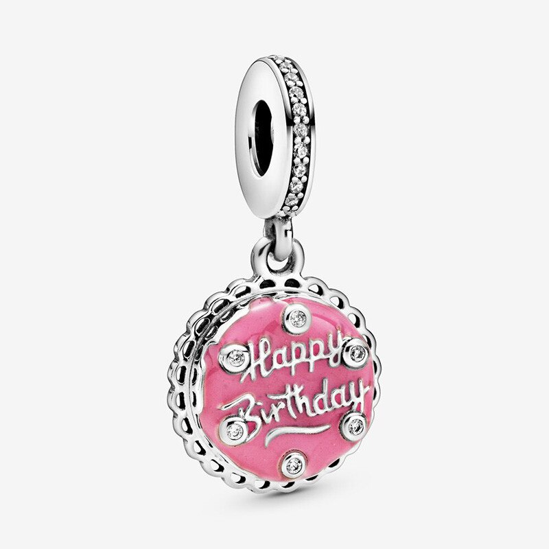 925 Sterling Silver Charms Colorful Beads Fit Original 3mm Bracelets DIY Jewelry Making For Women: CMS1553
