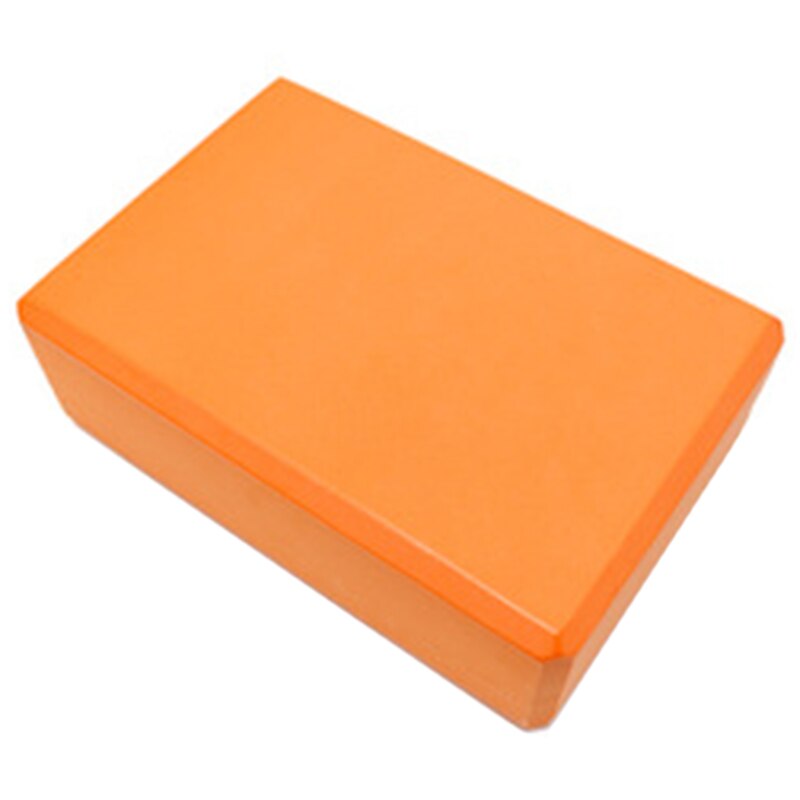 2 stk gym blokker skum murstein trening trening fitness sett verktøy yoga bolster pute pute stretching: Oransje