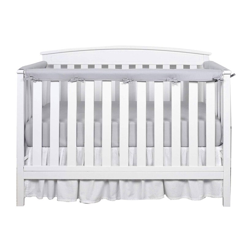 3Pcs Newborn Cotton Bed Protection Strap Cushioning Cot Breathable Cot Shocker Cradle For Baby Head Protector Pad Decoration: GY